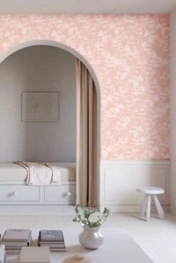 Snakeskin© Wallpaper In Azalea -Drop It Modern Sales Snakeskin Azalea FinalCROP