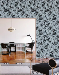 Snakeskin© Wallpaper In Buxton Blue -Drop It Modern Sales Snakeskin BuxtonBlue 1CROPjpg