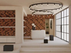 Snakeskin© Wallpaper In Chestnut 12 Snakeskin© Wallpaper In Chestnut -Drop It Modern Sales Snakeskin Chestnut 1