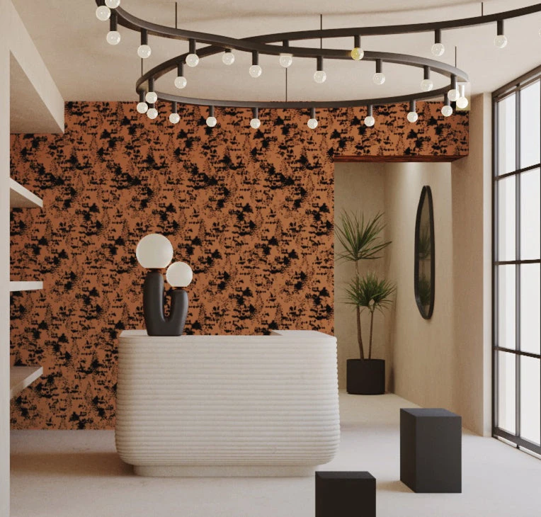 Snakeskin© Wallpaper In Chestnut 6 Snakeskin© Wallpaper In Chestnut - Image 6