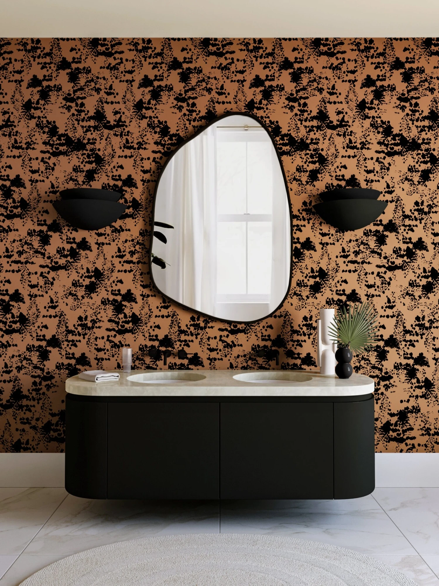 Snakeskin© Wallpaper In Chestnut 3 Snakeskin© Wallpaper In Chestnut - Image 3