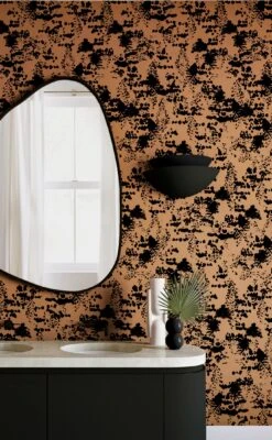 Snakeskin© Wallpaper In Chestnut 11 Snakeskin© Wallpaper In Chestnut -Drop It Modern Sales Snakeskin Chestnut Final CROP