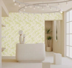 Snakeskin© Wallpaper In Clover -Drop It Modern Sales Snakeskin Clover 1CROP