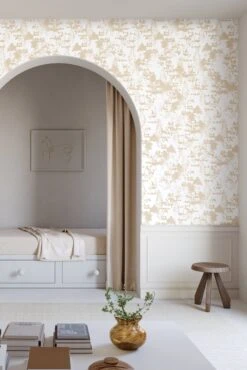 Snakeskin© Wallpaper In Sand -Drop It Modern Sales Snakeskin Sand FinalPCROP