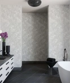 Snakeskin© Wallpaper In Sky Grey -Drop It Modern Sales Snakeskin SkyGrey FinalCROP