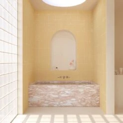 Stitch© Mural Wallpaper In Husk -Drop It Modern Sales Stitch husk rendering