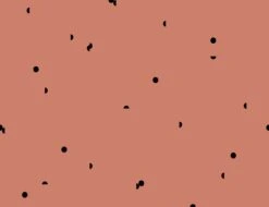 Mezzaluna© Wallpaper In Strawberry Kiss + Black -Drop It Modern Sales Strawberry Kiss Black 06 52