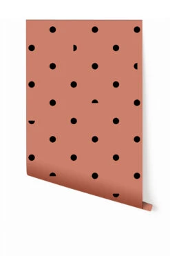 Pretty Woman© Wallpaper In Strawberry Kiss + Black