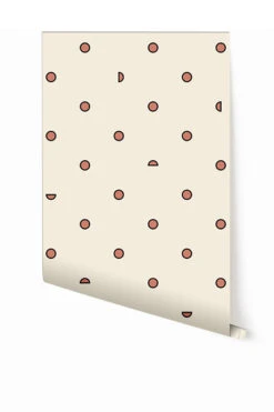 Pretty Woman© Wallpaper In Strawberry Kiss + Cremé