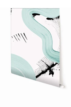 Untamed© Mural Wallpaper In Teal