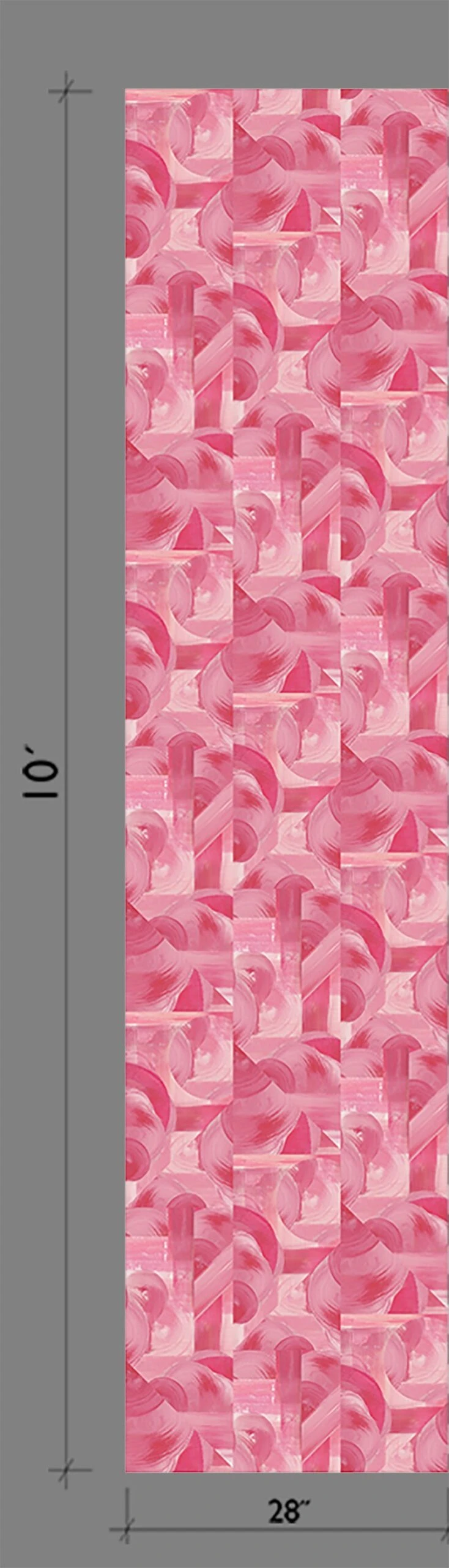 Block Party© Wallpaper In Fuchsia 2 Block Party© Wallpaper In Fuchsia - Image 2