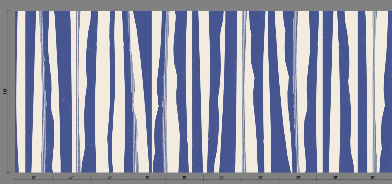 Longitude© Mural Wallpaper In Sailor 2 Longitude© Mural Wallpaper In Sailor - Image 2