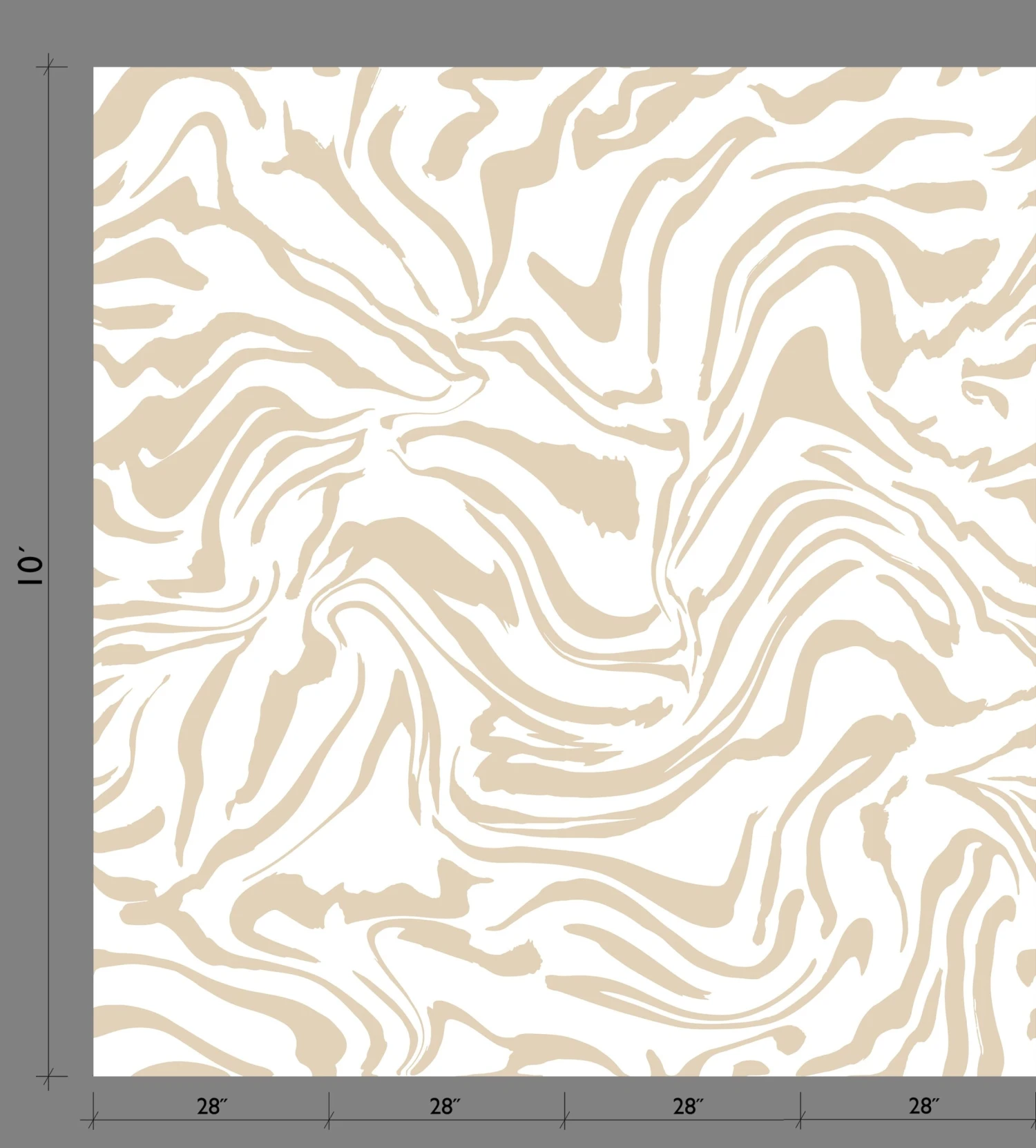 Primal© Mural Wallpaper In Sand 2 Primal© Mural Wallpaper In Sand - Image 2