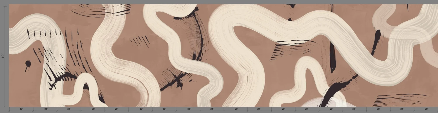 Untamed© Mural Wallpaper In Sahara 2 Untamed© Mural Wallpaper In Sahara - Image 2