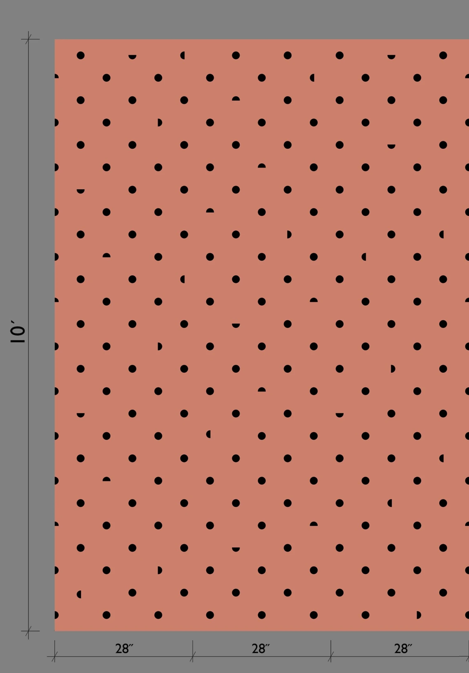 Pretty Woman© Wallpaper In Strawberry Kiss + Black 2 Pretty Woman© Wallpaper In Strawberry Kiss + Black - Image 2