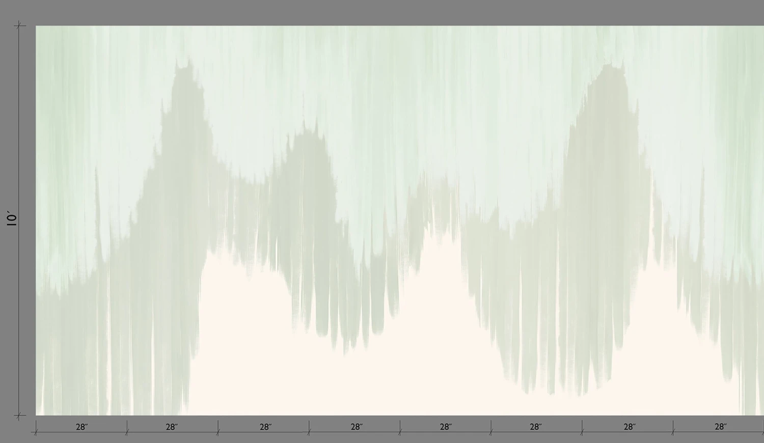 Wavelength© Mural Wallpaper In Mint 2 Wavelength© Mural Wallpaper In Mint - Image 2