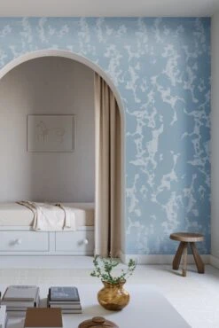 Tumbleweed© Wallpaper In Cornflower -Drop It Modern Sales Thumbleweed Cornflower FinalCROP