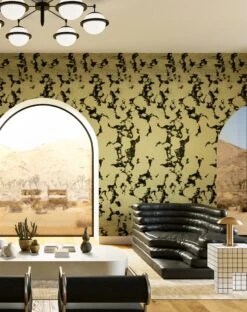 Tumbleweed© Wallpaper In Gold Rush -Drop It Modern Sales Tumbleweed GoldRush FinalCROP