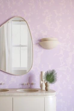 Tumbleweed© Wallpaper In Lilac -Drop It Modern Sales Tumbleweed Lilac FinalCROP