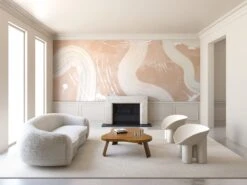 Untamed© Mural Wallpaper In Nude -Drop It Modern Sales Untamed Nude Final 2