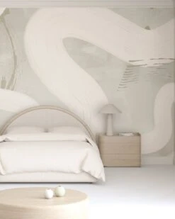 Untamed© Mural Wallpaper In Stonecrop -Drop It Modern Sales Untamed Stonecrop rendering 2