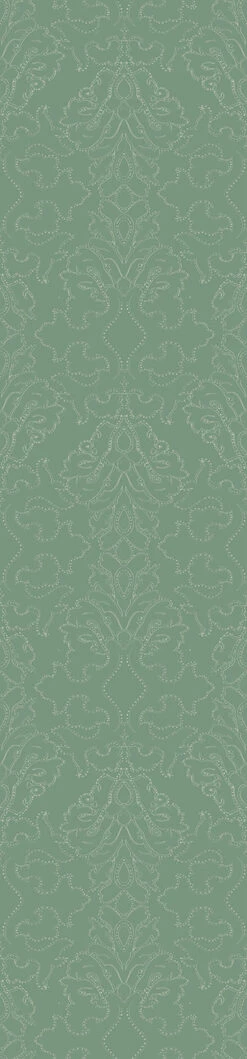 Western Damask© Wallpaper In Aloe -Drop It Modern Sales WESTERNDAMASK ALOE