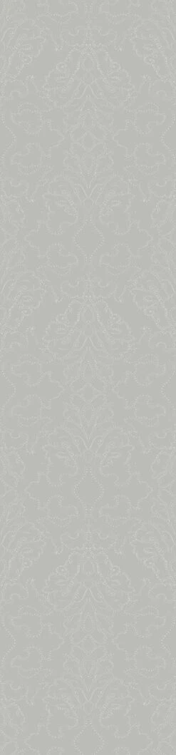Western Damask© Wallpaper In Sky Grey -Drop It Modern Sales WESTERNDAMASK SKYGREY