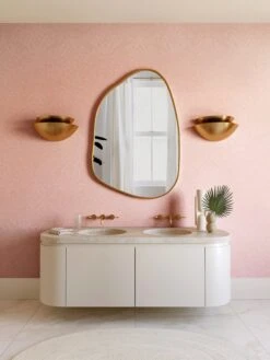 Western Damask© Wallpaper In Azalea -Drop It Modern Sales WesternDamask Azalea Final