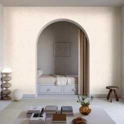 Western Damask© Wallpaper In Milk 10 Western Damask© Wallpaper In Milk -Drop It Modern Sales WesternDamask Milk Final