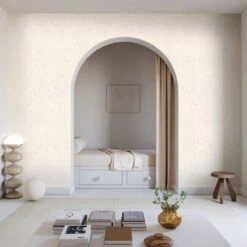 Western Damask© Wallpaper In Mineral -Drop It Modern Sales WesternDamask Mineral Final