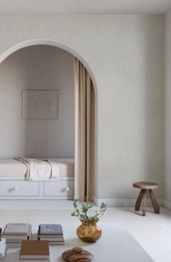 Western Damask© Wallpaper In Sky Grey -Drop It Modern Sales Westerndamaskmural SkyGrey FinalCROP