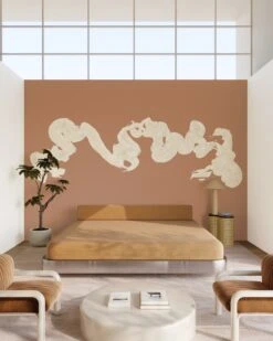 Abstract Art© Mural Wallpaper In Coco -Drop It Modern Sales abstractartcoco rendering 03