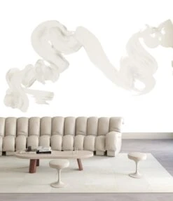 Abstract Art© Mural Wallpaper In Vanillawood -Drop It Modern Sales abstractartvanillawood redering 01