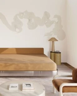 Abstract Art© Mural Wallpaper In Vanillawood -Drop It Modern Sales abstractartvanillawood rendering 03 2