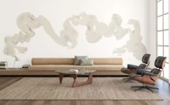 Abstract Art© Mural Wallpaper In Vanillawood -Drop It Modern Sales abstractartvanillawood rendering 05