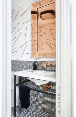 Bang Dem Sticks© Wallpaper In Black -Drop It Modern Sales ali bud