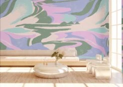 American Landscape© Mural Wallpaper In Pacific -Drop It Modern Sales american landscape pacific render 03