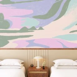 American Landscape© Mural Wallpaper In Pacific -Drop It Modern Sales american landscape pacific render 04