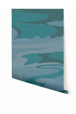 American Landscape© Mural Wallpaper In Teal