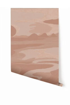American Landscape© Mural Wallpaper In Terracotta