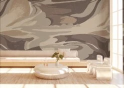 American Landscape© Mural Wallpaper In Topaz -Drop It Modern Sales american landscape topaz render 03