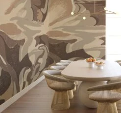 American Landscape© Mural Wallpaper In Topaz -Drop It Modern Sales american landscape topaz render 05