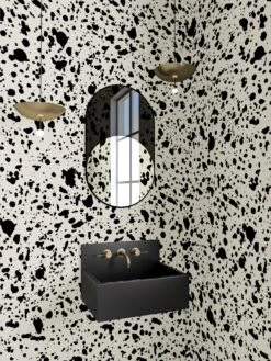 Appaloosa© Mural Wallpaper In Alabaster -Drop It Modern Sales appaloosa alabaster render 03