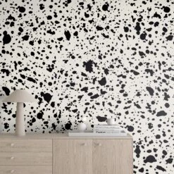 Appaloosa© Mural Wallpaper In Alabaster -Drop It Modern Sales appaloosa alabaster render 04