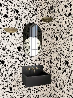 Appaloosa© Mural Wallpaper In Black + Cremé -Drop It Modern Sales appaloosa black creme render 04