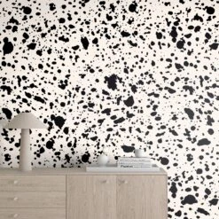 Appaloosa© Mural Wallpaper In Black + Cremé -Drop It Modern Sales appaloosa black creme render 05