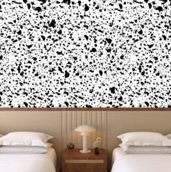 Appaloosa© Mural Wallpaper In Black + White -Drop It Modern Sales appaloosa black white render 01