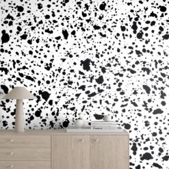 Appaloosa© Mural Wallpaper In Black + White -Drop It Modern Sales appaloosa black white render 02