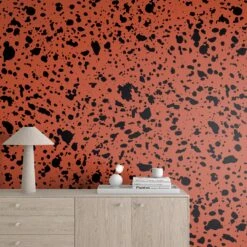 Appaloosa© Mural Wallpaper In Brick + Black -Drop It Modern Sales appaloosa brick black render 03