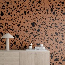 Appaloosa© Mural Wallpaper In Chestnut -Drop It Modern Sales appaloosa chestnut render 03